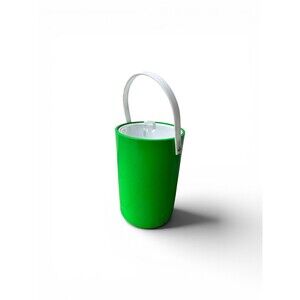 Vintage MCM Green Ice Bucket with Lucite Handle and Lid – Morgan Bucket Brigade